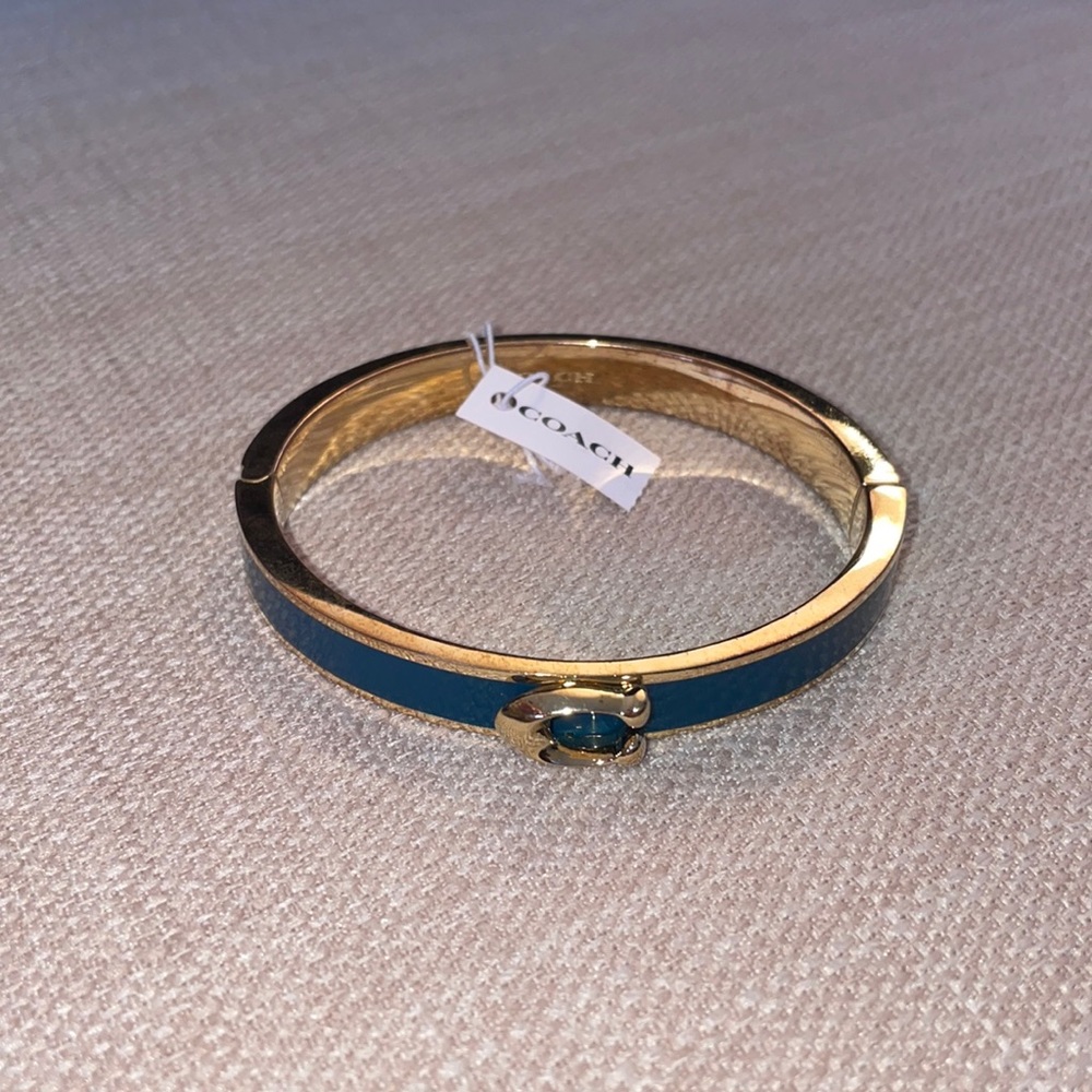 Coach Signature Push Hinged Bangle